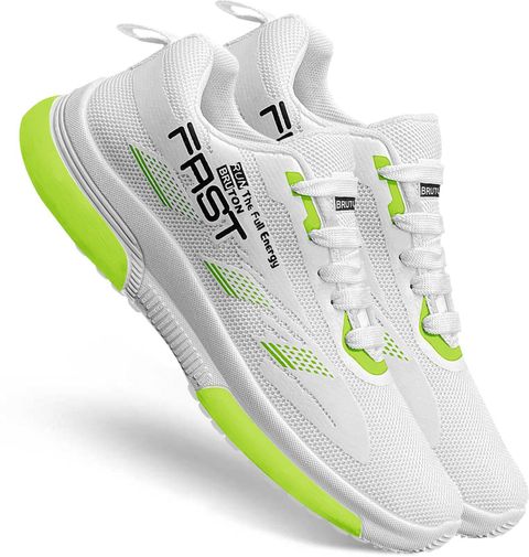 BRUTON Trendy & Stylish Casual Shoes Sneakers For Men (White , 8) - Image 6