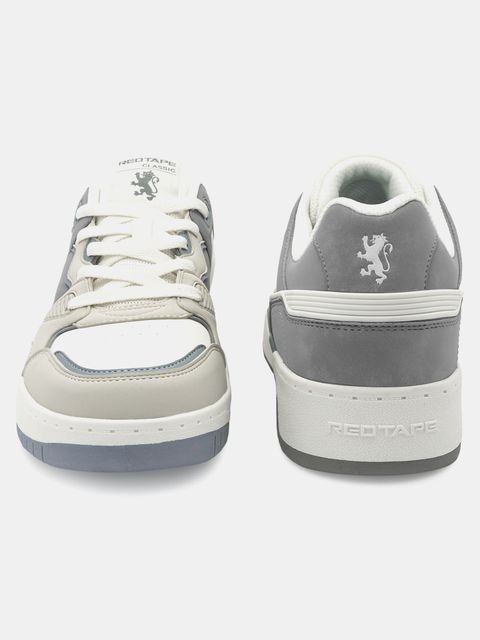 RED TAPE Men's Casual Sneakers Grey Blue Size 8 - Image 5