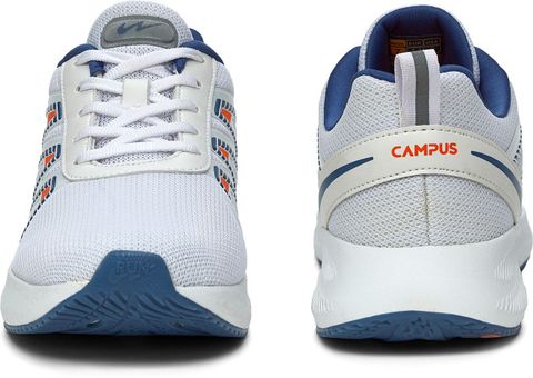 CAMPUS WENDIGO Men's Sports Shoes | Memory Insole & Ultra-Soft Mesh Upper | Lace-Up Running Shoes For Men (White , 6) - Image 8