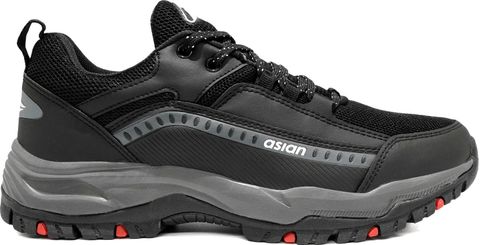 Asian Everest-01 Men's Trekking Shoes, Black, Size 12 - Image 7