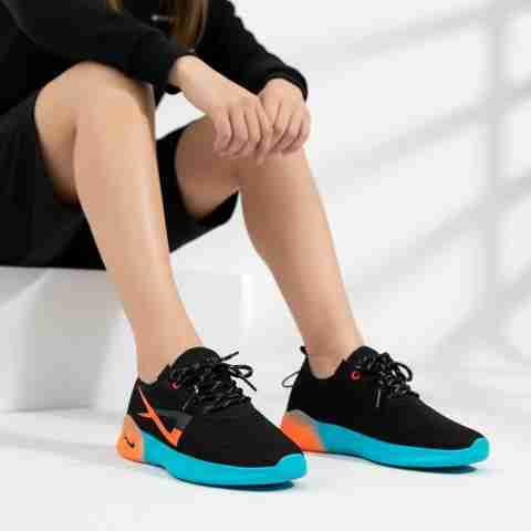 JK PORT Men's Black Running Shoes - Image 3