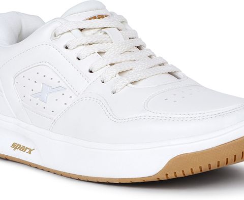 Sparx Sneakers For Men (White, Camel , 7) - Image 5