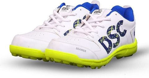 DSC Beamer Cricket Shoes for Men (White, Size 9) - Image 6