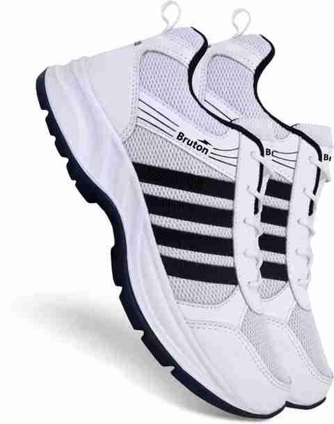 BRUTON Lite Sports Running Shoes for Men (White, UK 8) - Image 5