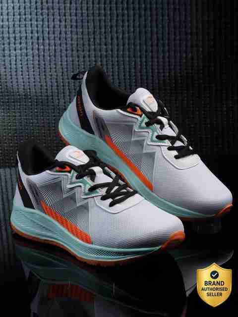 asian Nexon-03 White Gym,Sports,Casual,Walking,Stylish Running Shoes For Men (White, Orange , 8) - Image 5