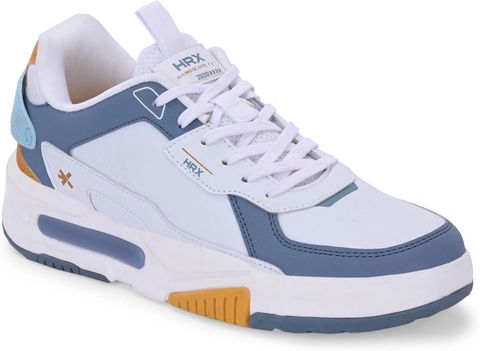 HRX Men's Club Culture Sneakers White Blue (Size 7) - Image 6