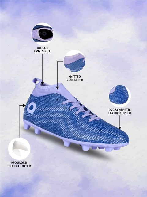AIVIN Pro Rattle Snake Stud Royal Football Shoes (Blue, Size 10) - Image 6