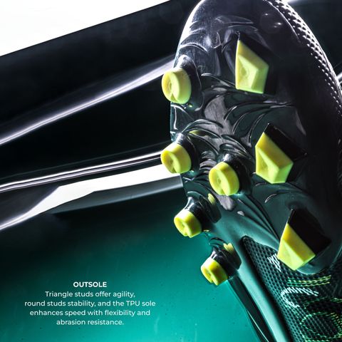 NIVIA Football Stud Shoes for Men, Green, Size 7 - Image 5