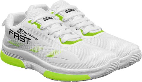 BRUTON Trendy & Stylish Casual Shoes Sneakers For Men (White , 8) - Image 8