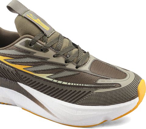 Asian Hypercushion Carbon-14 Men's Running Shoes (Olive, 9) - Image 5