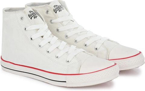 Roadster Lightweight Comfortable Laceup | High Top Casual |Dailywear use Sneakers For Men (White , 8) - Image 6