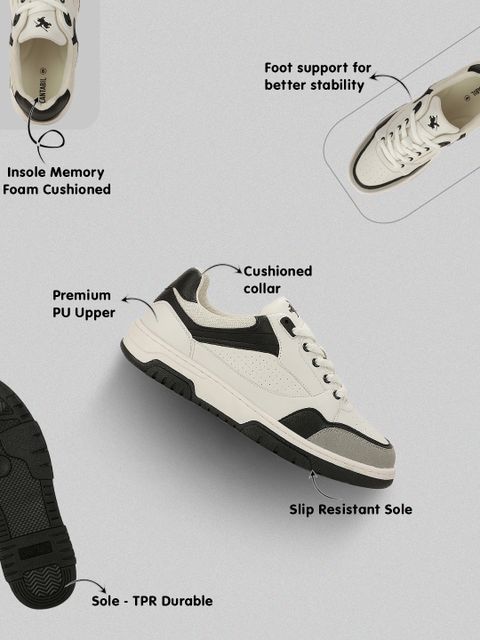 Cantabil Sneaker Shoes for Men | Lightweight & Comfortable with Cushioned Insole Sneakers For Men (Black , 10) - Image 6