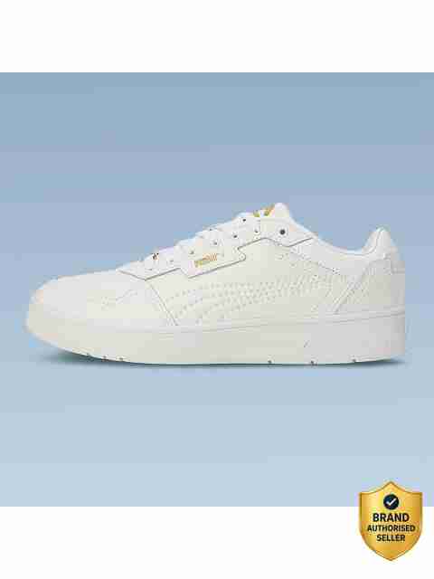 PUMA Court Classic Lux Sneakers, White, Size 11 - Image 5