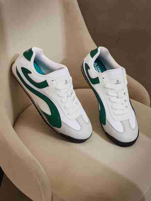 CAMPUS RUSTLE Sneakers For Men (Green, White , 10) - Image 5