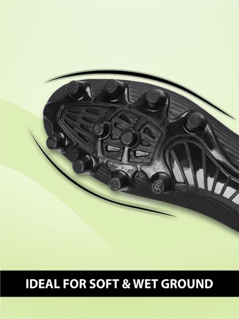 AIVIN Firststrike Football STUD Football Shoes For Men (Black , 8) - Image 7