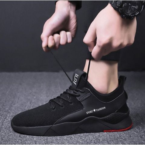 WELDONE Sneakers For Men (Black, Blue , 9) - Image 6