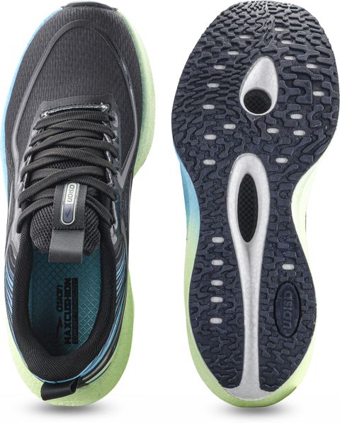asian Hypercushion Carbon-15 Sports Shoes for Men Carbon Plate Technology for Running Running Shoes For Men (Black, Green , 9) - Image 4