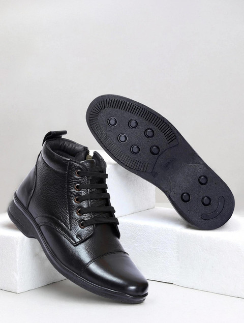 Formal Shoes Black Boot Laces Amazon Zoom Shoes Genuine Leather High Ankle Boots Lace-up Zipper Cushioned Insole Daily Comfort Boots For Men Buy Zoom Shoes Genuine Leather High Ankle Boots Lace-up 