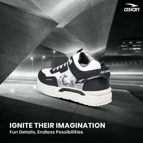 Asian Nexus-11 Sneakers for Men & Boys (White, Black, Size 6) - Image 6