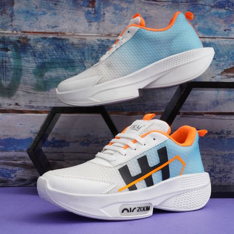 TRM Casuals For Men (White, Blue , 9) - Image 7