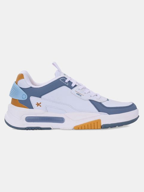 HRX Men's Club Culture Sneakers White Blue (Size 7) - Image 8