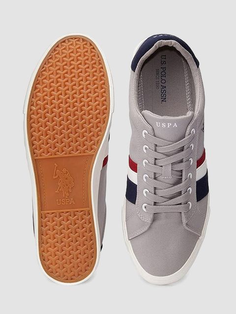 U.S. POLO ASSN. ABOR 3.0 Sneakers for Men (Grey, Size 6) - Image 8