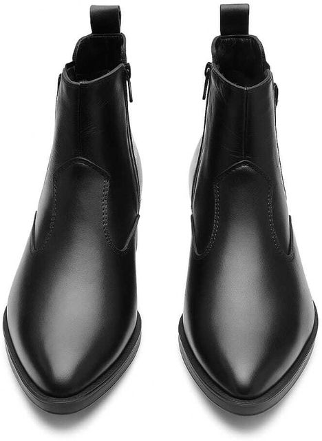 NAQSHHIDE Pointed black boots for Men Boots For Men (Black , 10) - Image 6