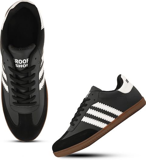 Groofer Men's Unique casual shoes sneakers Sneakers For Men (Black , 6) - Image 7