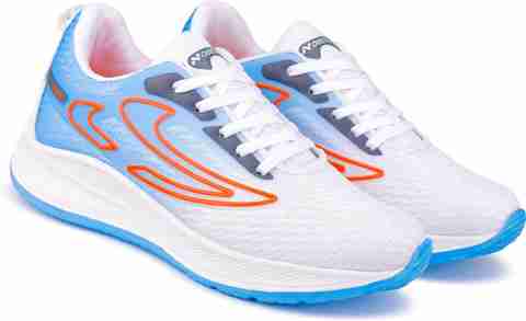 NOBELITE Premium Sports, White Sneakers, Running, Gym, Trending, Stylish Running Shoes For Men (White, Blue , 9) - Image 5
