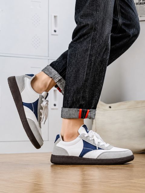 Layasa Multicolor Sneakers for Men (White, UK 9) - Image 6