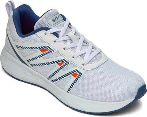 CAMPUS WENDIGO Men's Sports Shoes | Memory Insole & Ultra-Soft Mesh Upper | Lace-Up Running Shoes For Men (White , 6) - Image 7