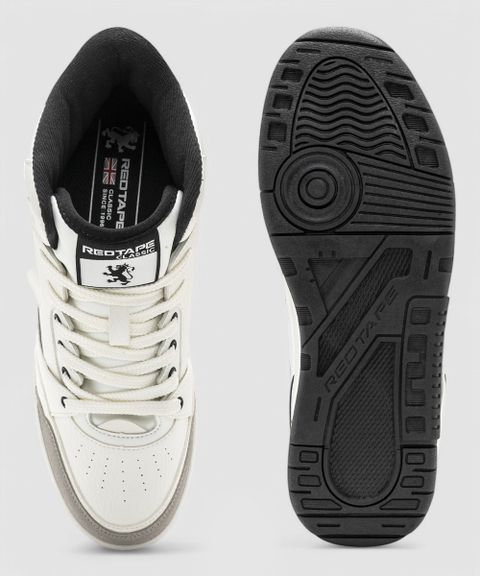 RED TAPE Casual Lifestyle Sneaker Shoes for Men | Soft Cushioned Insole, Slip-Resistance Sneakers For Men (White, Black , 8) - Image 8