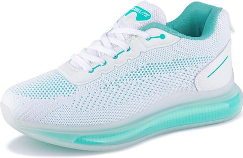 NOBELITE Sports Casual Running Shoes For Men (White, Green , 8) - Image 8