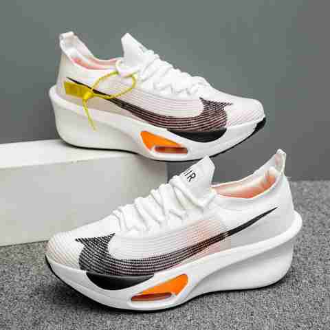 ZB JAH-3 mported gym sport sneaker fashion PU Heel Sports Shoe Sneakers For Men (Black , 8.5) - Image 5