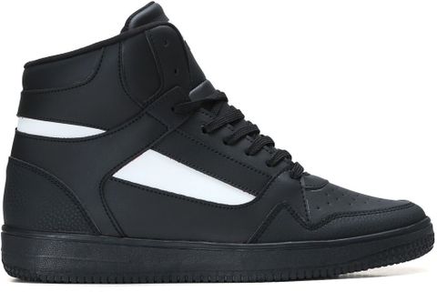 Field Care Faster Casual Sports Gym Training Hip-Hop Hi-Top Comfort Stylish Shoes Sneakers For Men (Black, White , 6) - Image 4
