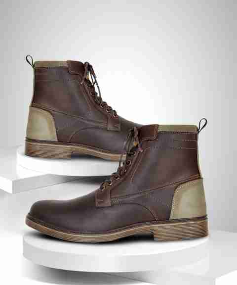Allen Cooper Brown Boots (Size 10) - Image 5