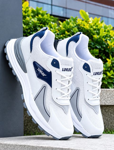 LUVLEO White Sneakers for Men (White, UK 8) - Image 6