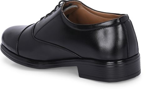 B-Fox Men's Leather Officer Uniform Shoes Black 12 - Image 6