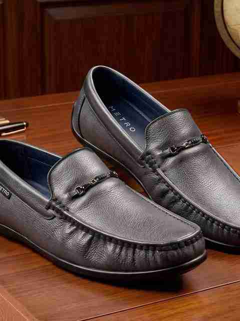 METRO 71-511 Loafers for Men (Grey, Size 6) - Image 5