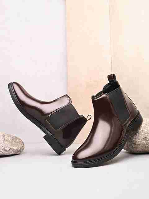 Pocy Shoes Men's Brown Chelsea Boots (Size 8) - Image 5