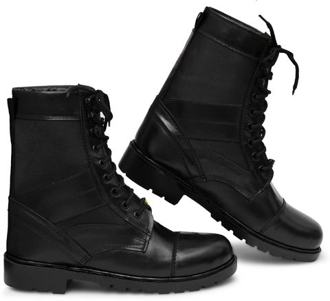 OMEE GOLD Army Long DMS Boots Men Black Size 8 - Image 8