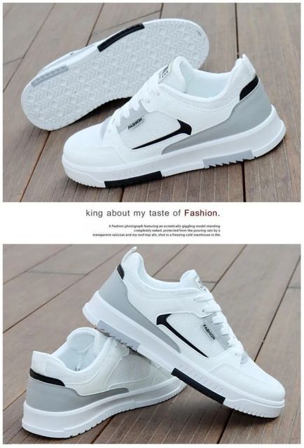XK HAMPION White Casual Sneakers for Men & Boys (Size 7) - Image 5