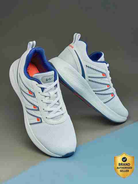 CAMPUS WENDIGO Men's Sports Shoes | Memory Insole & Ultra-Soft Mesh Upper | Lace-Up Running Shoes For Men (White , 6) - Image 5
