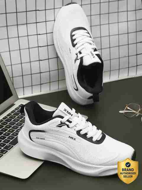 HRX by Hrithik Roshan HRX Lightweight,Comfortable,Trendy,Breathable, Sports Running Shoes For Men (White, Black , 6) - Image 5