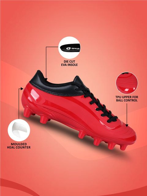 AIVIN Firststrike Football Stud फà¥à¤à¤¬à¥à¤² शà¥à¥ (लाल) - Image 6