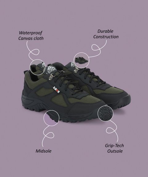leo's Fitness Shoes for Men (Olive, 7) - Image 6