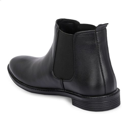 aadi Men's Synthetic Leather Lightweight Comfortable Trendy Outdoor Slip On Chelsea Boots For Men (Black , 8) - Image 7