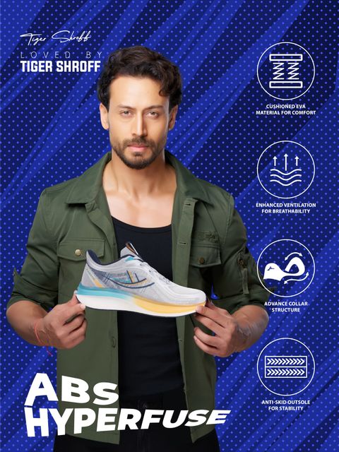 Abros Athleisure Running Shoes for Men (White, 7) - Image 6