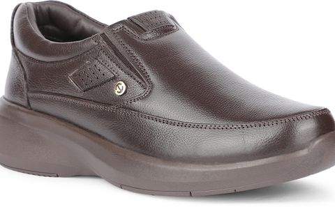 LIBERTY E823-04 Slip-on Casual Shoes Brown Size 8 - Image 8