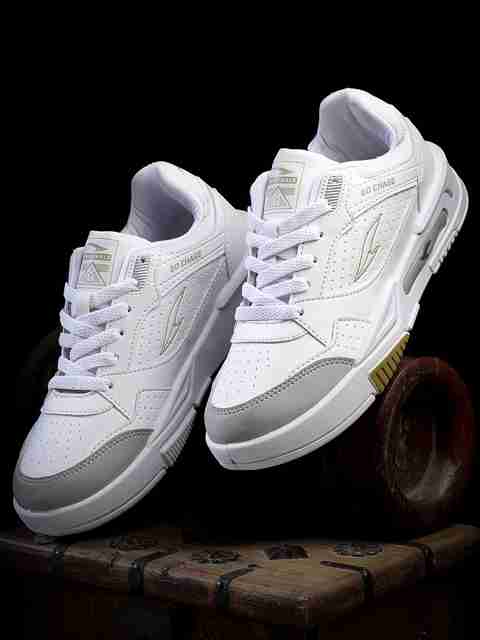 Asian Mexico-01 Chunky Sneakers for Men (White, Grey, UK 9) - Image 2